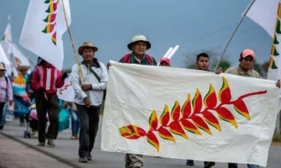 Marcha de pueblos indígenas del oriente. | Unitel
