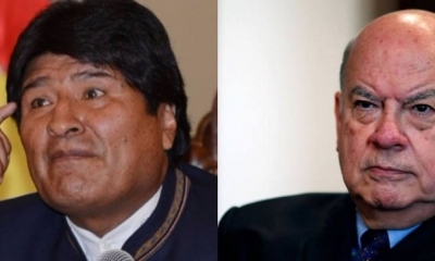 El presidente Evo Morales y el exsecretario de la OEA el chileno José Miguel Insulza | Foto: EL DEBER