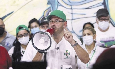 Rómulo Calvo, presidente cívico de Santa Cruz.