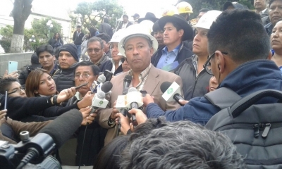El dirigente de los trabajadores petroleros de Bolivia, José Domingo Vásquez