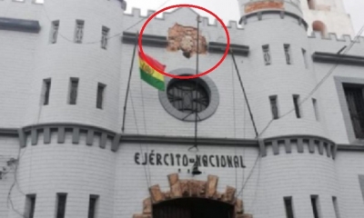 En redes sociales se hizo polémica por el Escudo/Foto. RRSS