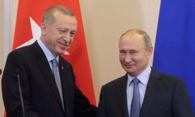 Los presidente Recep Tayyip Erdogan y Vladimir Putin. | EFE