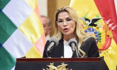  La presidenta Jeanine Áñez 