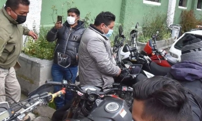 Santos Quispe en celdas de la Felcc I APG Noticias.