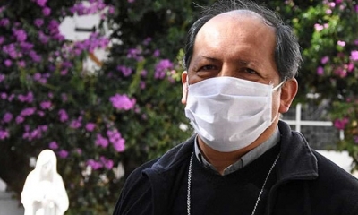 El presidente de la Conferencia Episcopal Boliviana (CEB), monseñor Ricardo Centellas