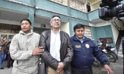 El asambleísta Gustavo Torrico (MAS) es aprehendido por el caso de sedición y terrorismo. Foto: APG
