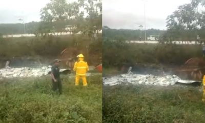 Los bomberos de la planta de Urea ayudaron a las víctimas/Foto. Kandire