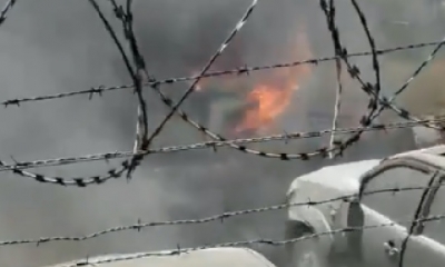 El fuego amenazaba los vecinos de la zona/Fotol. Captura de pantalla