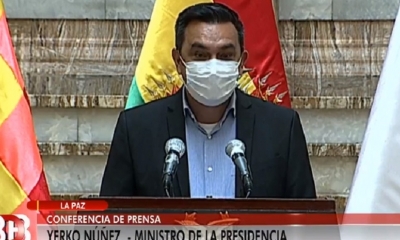 El ministro de la Presidencia, Yerko Núñez