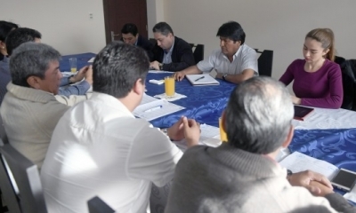 Prado participó en una reunión que el presidente Evo Morales sostuvo por la mañana con los empresarios de Tarija