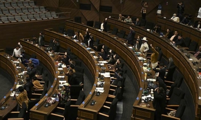 Legisladores nacionales en sesión de la Asamblea. 