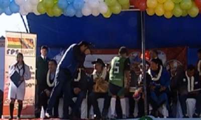Evo Morales en Sipe Sipe/Foto. Captura de pantalla