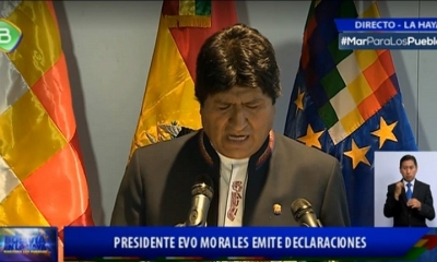 El presidente Evo Morales