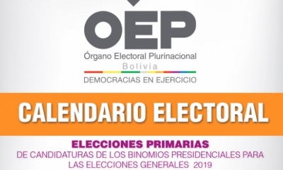 Calendario rumbo a las elecciones primarias de 2019. El calendario electoral 2019. | TSE El calendario electoral 2019. | TSE