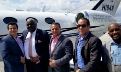 De izquierda a derecha, Christian Sanon, Arcángel Pretel, y Antonio Intriago.