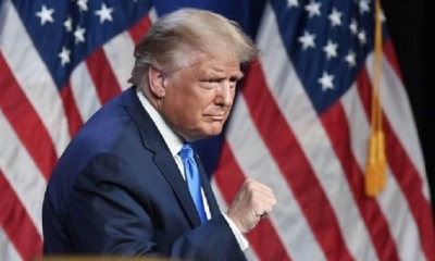 Donald Trump en la Convención Nacional Republicana, en Carolina del Norte. | Fuente: AFP