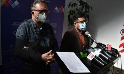Conferencia de prensa de CC. | APG