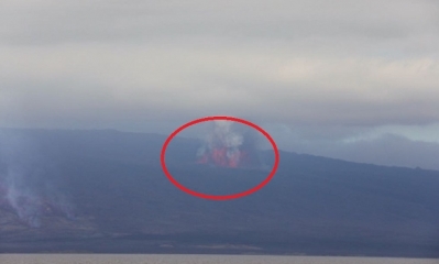 Se desalojaron a 250 personas alrededor del volcán/Foto. RRSS