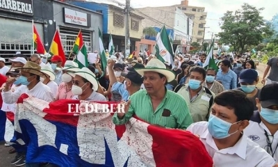 El martes pasado la UAGRM también protagonizó una marcha 