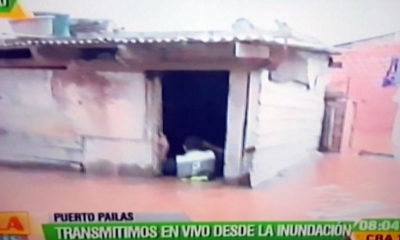 En horas de la madrugada el nivel del agua subió de manera sorprendente.