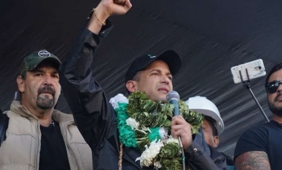 El presidente del Comité pro Santa Cruz, Luis Fernando Camacho