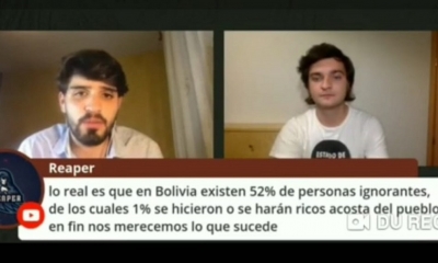 El periodista español Alejandro Entrambasaguas  insultó a los bolivianos