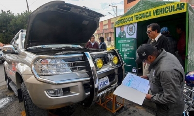 Inspección a un vehículo