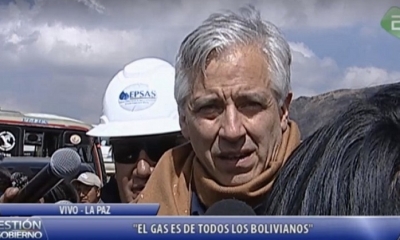 Presidente en ejercicio Álvaro García Linera. Foto: ABI
