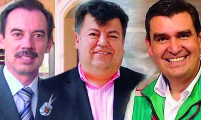 Terceros, Castellanos y Leyes, exalcaldes cochabambinos procesados. Foto: Archivo / Página Siete.