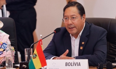 El presidente Luis Arce 