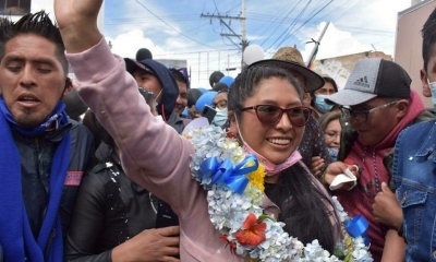 La alcaldesa de la ciudad de El Alto, Eva Copa