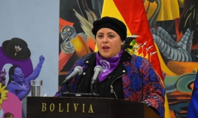 La ministra de la Presidencia, Maria Nela Prada, este miércoles