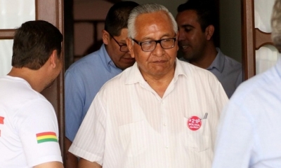 El candidato de UCS a la Presidencia, Víctor Hugo Cárdenas