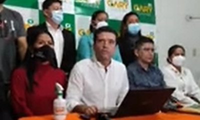 Gary Añez, ex candidato al municipio cruceño/Foto. Captura de pantalla