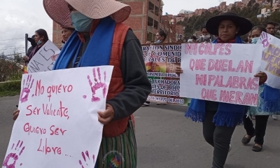 Movilizaciones y protesta por  violencia a la mujer 