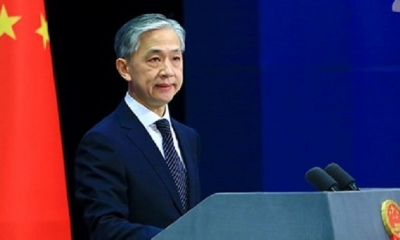 Wang Wenbin, portavoz del ministerio de Relaciones Exteriores de China. 