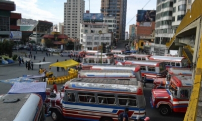 La semana pasada los choferes tomaron las principales calles de La Paz, primero con bloqueos y después con una marcha