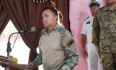 El ministro de Defensa, Luis Fernando López