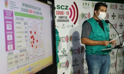 El secretario de la Gobernación cruceña, Vladimir Peña.