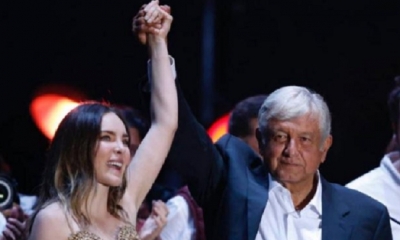 Belinda y AMLO/Foto. RRSS