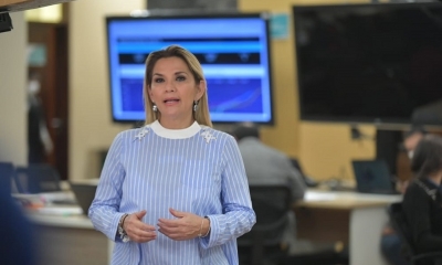 La presidenta Jeanine Añez 