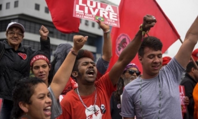 Los simpatizantes del expresidente brasileño Luiz Inácio da Silva. | AFP