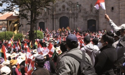 En Tarija se realizó un paro cívico en noviembre de 2021, contra Ley de Legitimación de Ganancias.