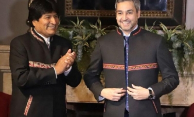 Evo Morales y Mario Abdo Benítez/Foto. RRSS