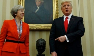 Theresa May y Donald Trump/Foto. RRSS