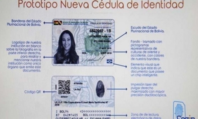 Nueva Cédula de Identidad, la misma estará acorde a las medidas de seguridad internacional.