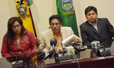 El gobernador de La Paz, Félix Patzi