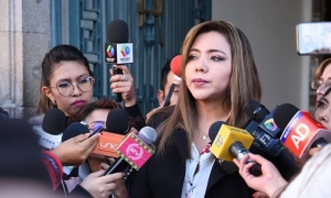 La viceministra de Comunicación, Gabriela Alcón.