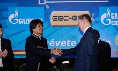 Gazprom firmó varios acuerdos con el expresidente Morales, ninguno Prosperó.