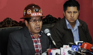 El diputado del MAS, David Ramos